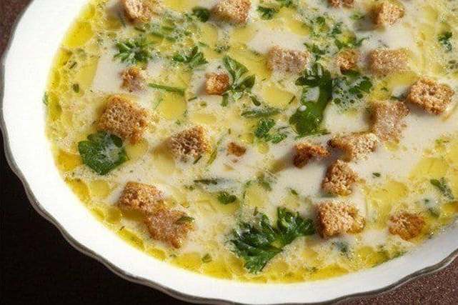 Сырный суп рецепт с гренками